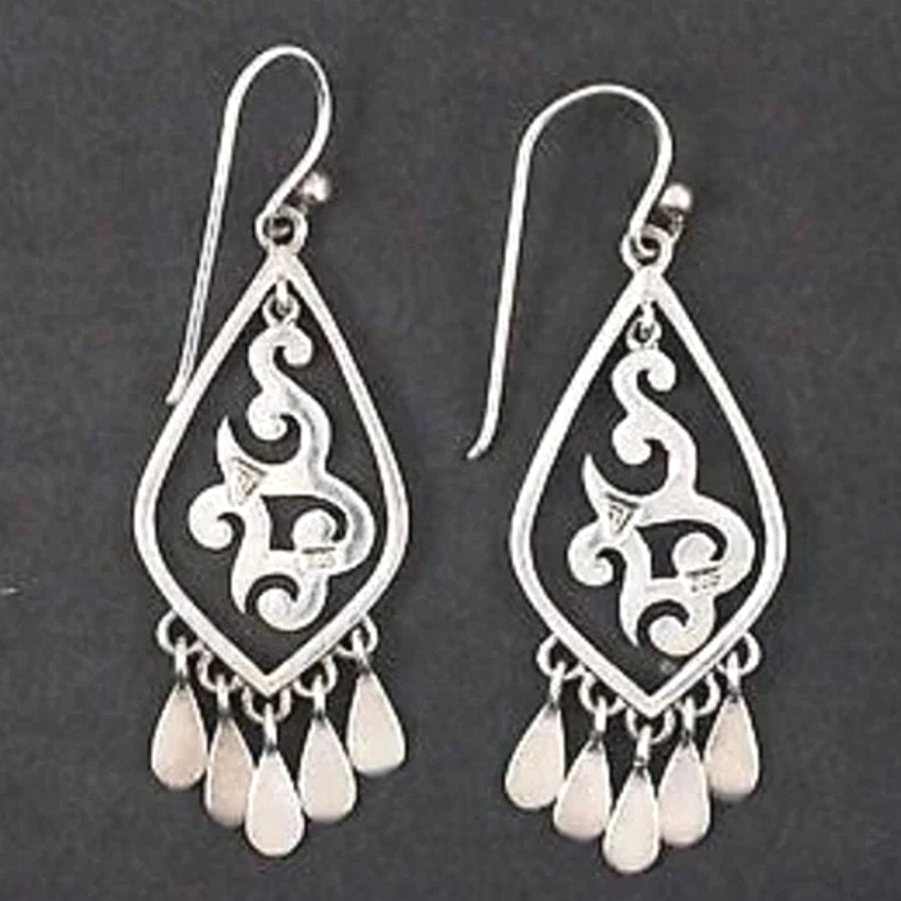 SILPADA 925 Sterling Floating Scroll Earrings